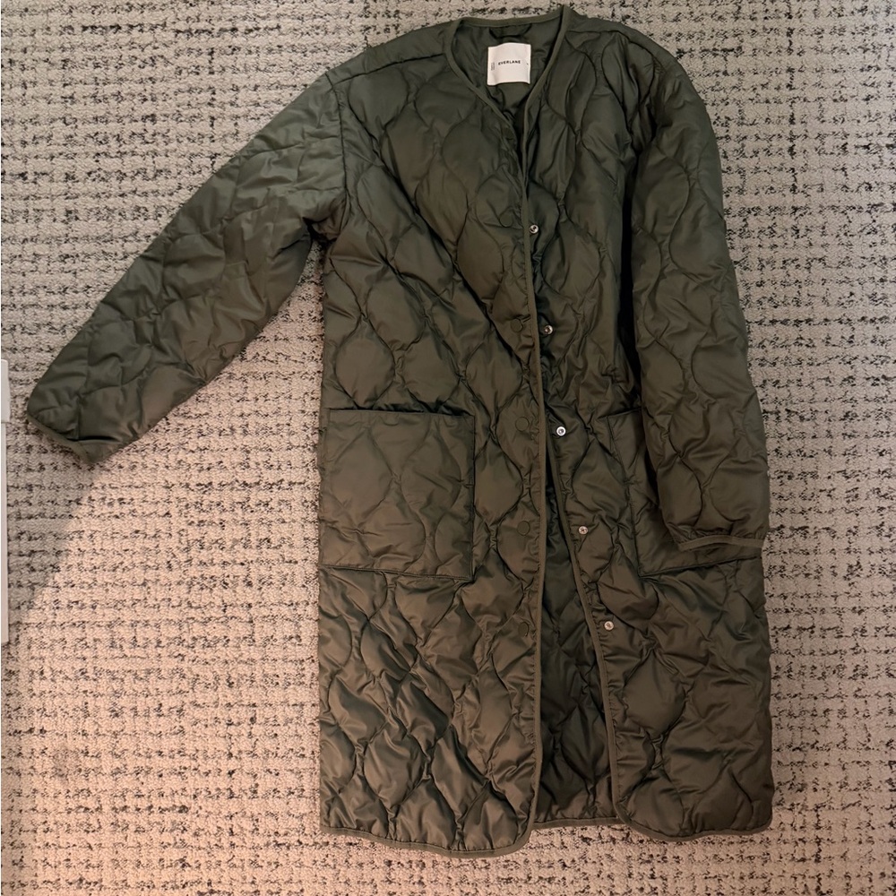 Everlane Quilted Long Coat